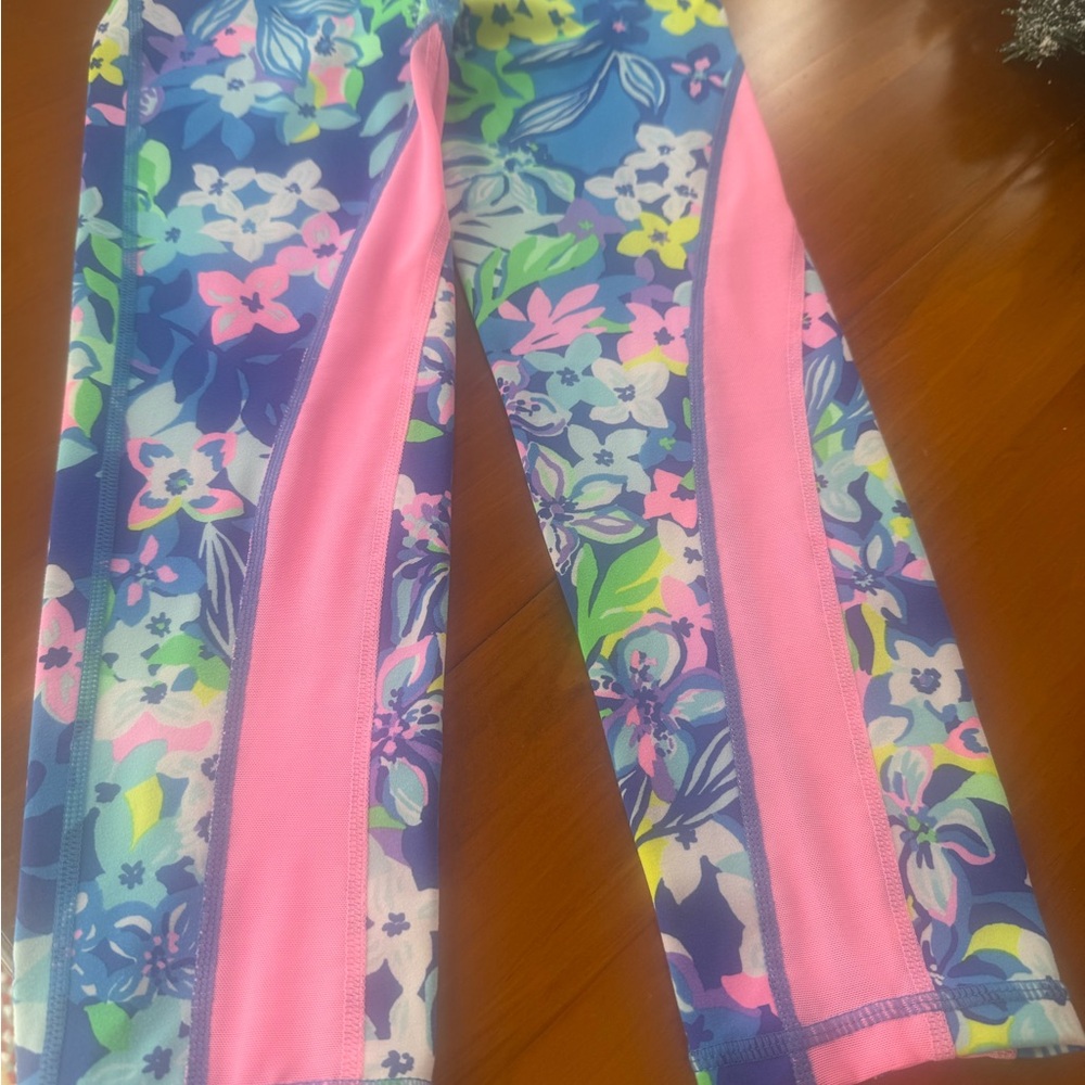 Lily Pulitzer Floral and Pink Leggings
